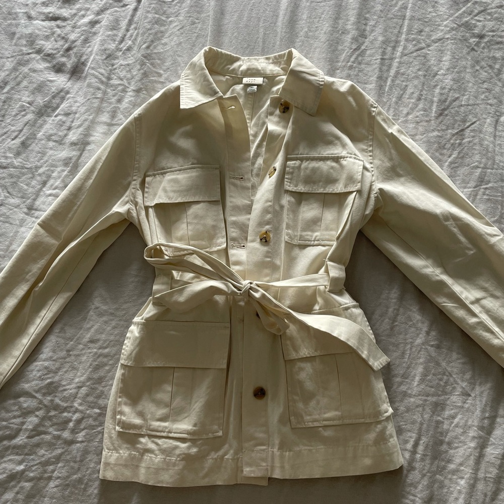 Off white safari style jacket